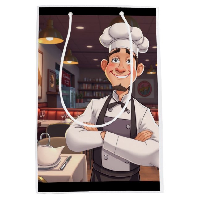 Happy Chef Medium Gift Bag (Front)