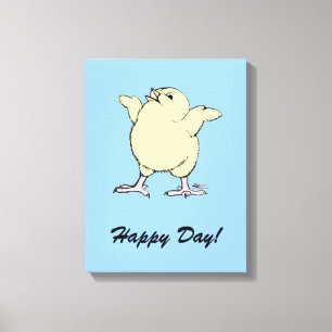 Happy Chick Canvas Print