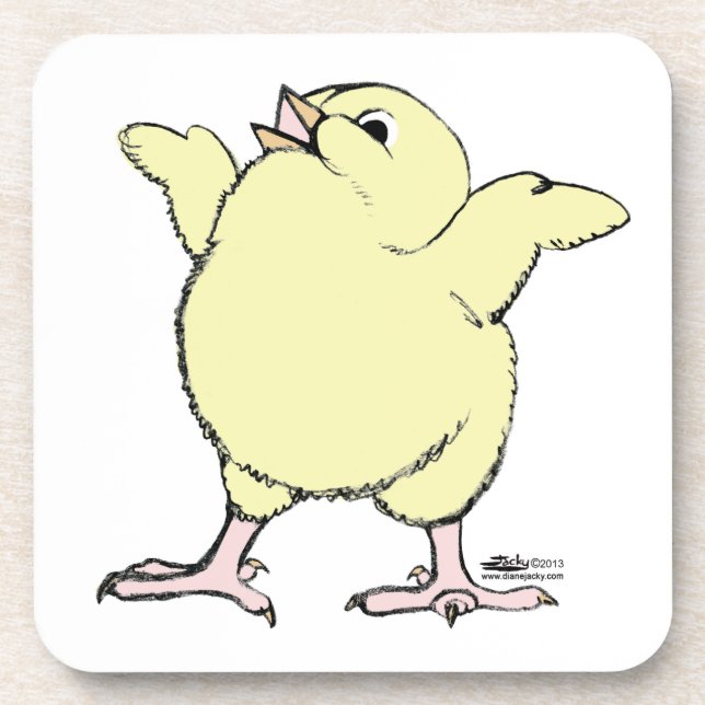 Happy Chick Coaster (Front)