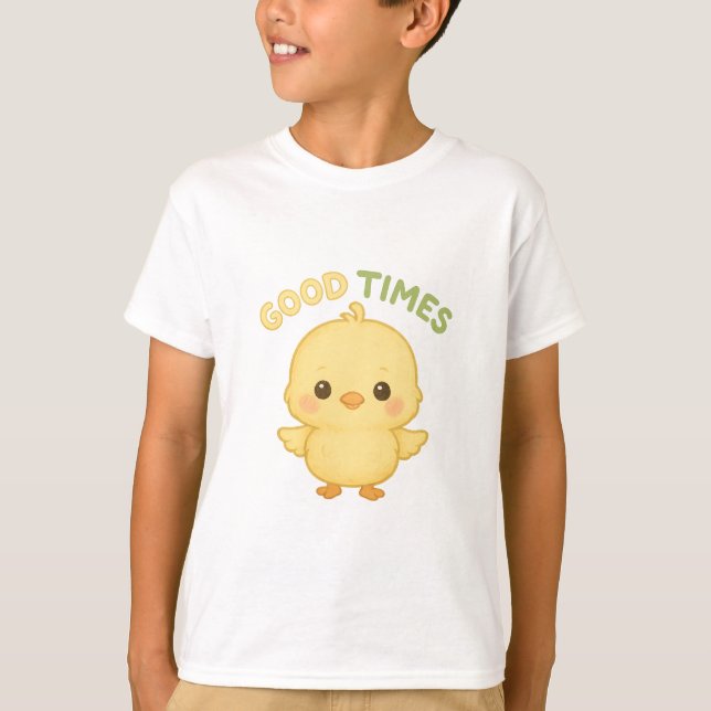 Happy Chick "Good Times" Children's Graphic Tee (Front)