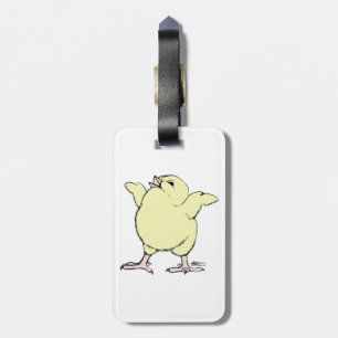 Happy Chick Luggage Tag