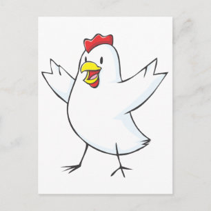 Happy Chicken Hen Cartoon Postcard
