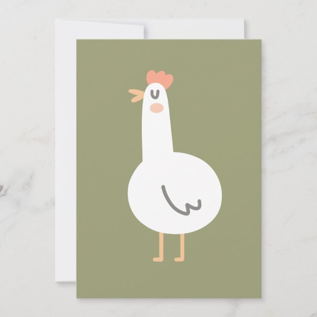 Happy Chicken Invitation (Front)