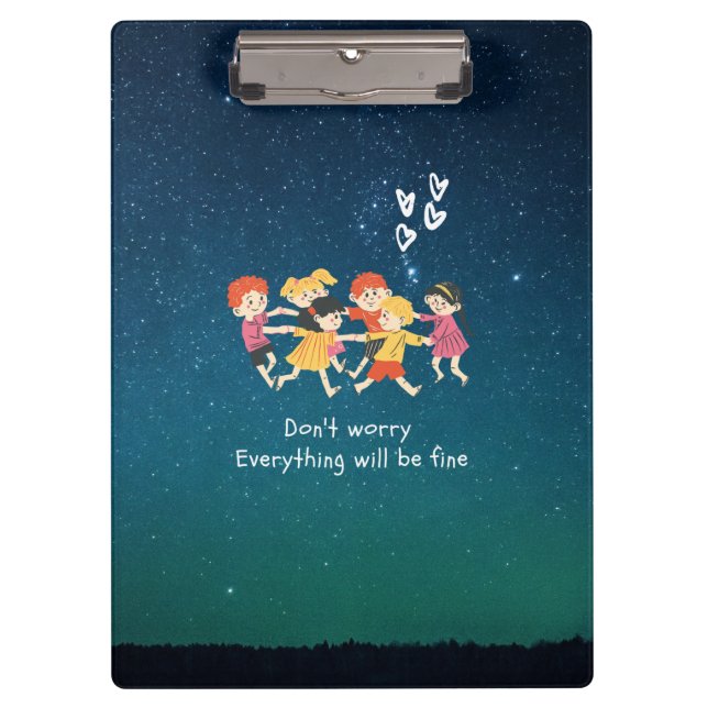 Happy Children  Clipboard (Front)