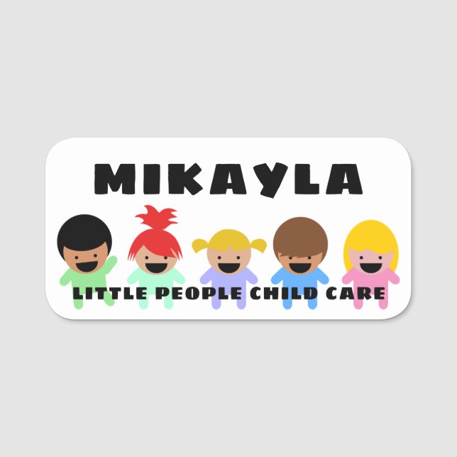 Happy Children Daycare Name Tag (Front)