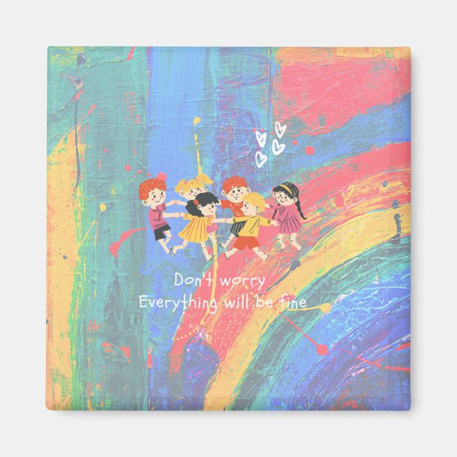 Happy Children Magnet (Front)