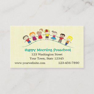 Happy Children Preschool Business Card