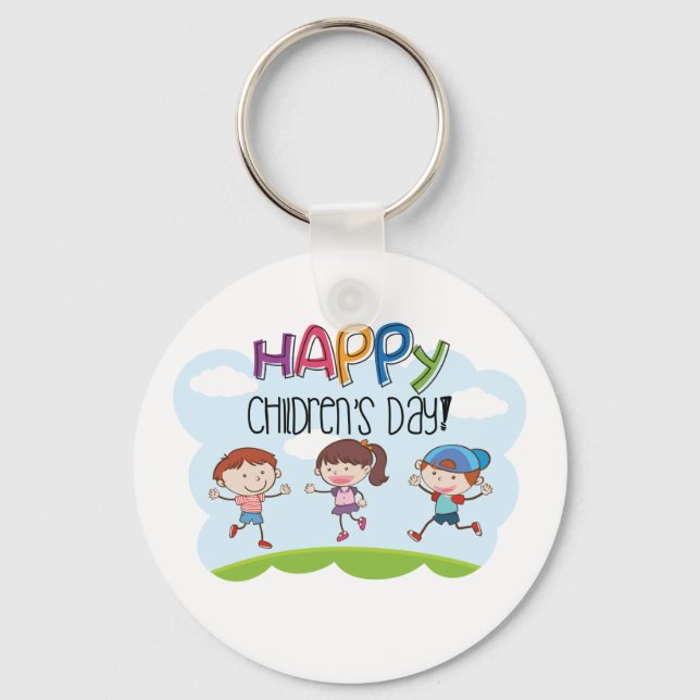 Happy Childrens Day Key Ring (Front)