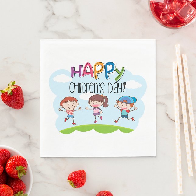 Happy Childrens Day Napkin (Creator Uploaded)