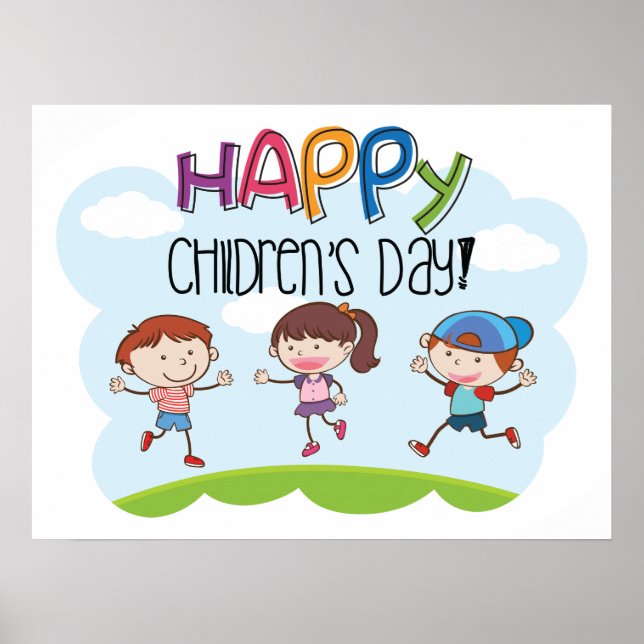 Happy Childrens Day Poster (Front)