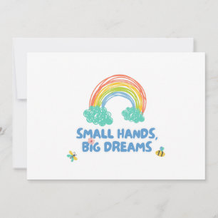 Happy children's kids day Small Hands, Big Dreams Thank You Card
