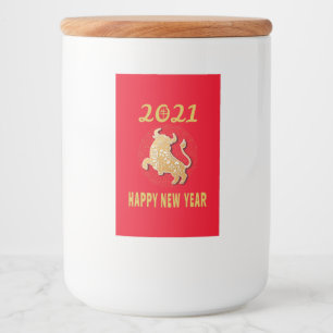 Happy Chinese New Year 2021 Food Label