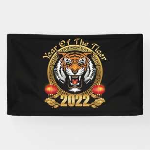 Happy Chinese New Year 2022 Year of the Tiger Banner