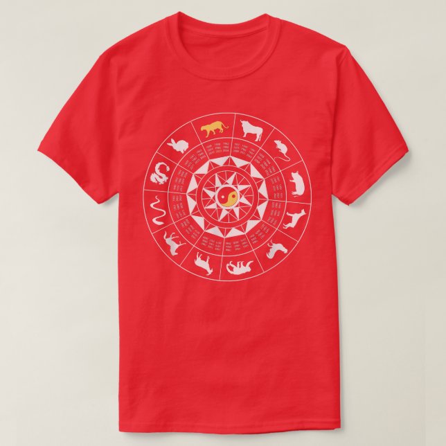 Happy Chinese New Year 2022 Year of The Tiger Zodi T-Shirt (Design Front)
