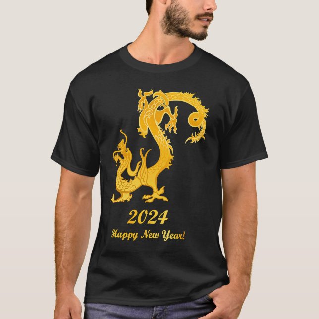 Happy Chinese New Year 2024 Year of the Dragon 202 T-Shirt (Front)