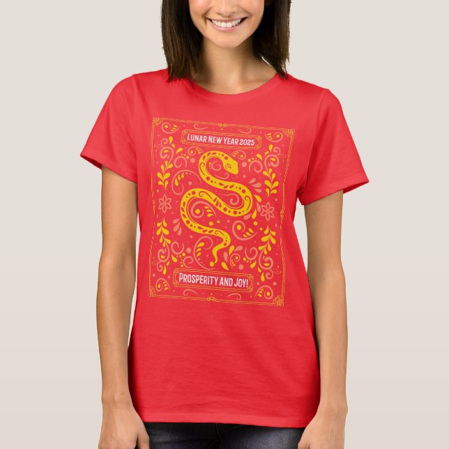 Happy Chinese New Year 2025 T-Shirt (Front)