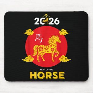 Happy Chinese New Year 2026 Year Of The Horse Mouse Mat