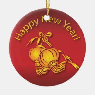 Happy Chinese New Year! Ceramic Tree Decoration