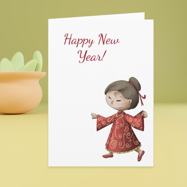 Happy Chinese New year greeting card (Happy Chinese New year greeting card)
