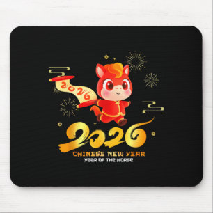 Happy Chinese New Year Of Horse Cartoon Cute For K Mouse Mat
