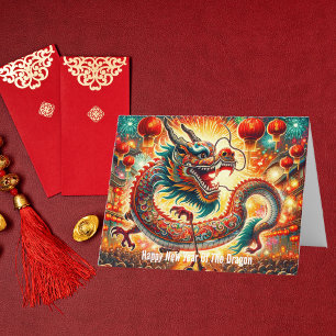 Happy Chinese New year Of The Dragon Card
