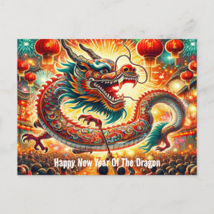 Happy Chinese New year Of The Dragon Postcard