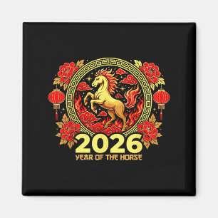 Happy Chinese New Year Of The Fire Horse Chinese Z Magnet
