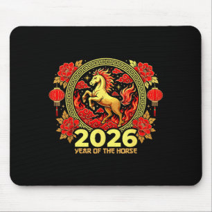 Happy Chinese New Year Of The Fire Horse Chinese Z Mouse Mat