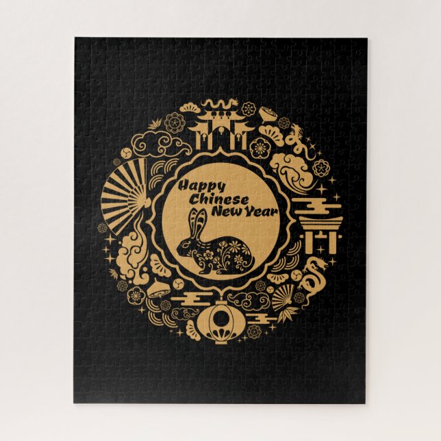 Happy Chinese New Year of the Rabbit 2023 Jigsaw Puzzle (Vertical)