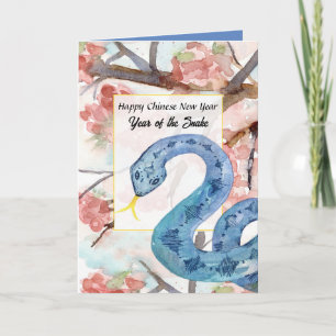 Happy Chinese New Year Of The Snake  Card
