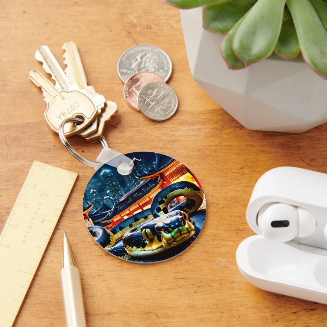 Happy Chinese New Year Snake 2025 BRK Key Ring (Desk)