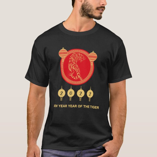 Happy Chinese New Year Tiger 2022 Chinese New Year T-Shirt (Front)