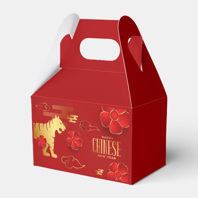 Happy Chinese New Year (Tiger) Favour Box (Front Side)