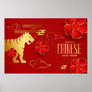 Happy Chinese New Year (Tiger) Poster