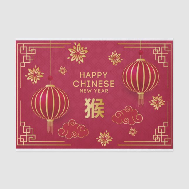 Happy Chinese New Year Tissue Paper (Front)