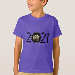 Happy Chinese Ox New Year 2021 kid's T T-Shirt