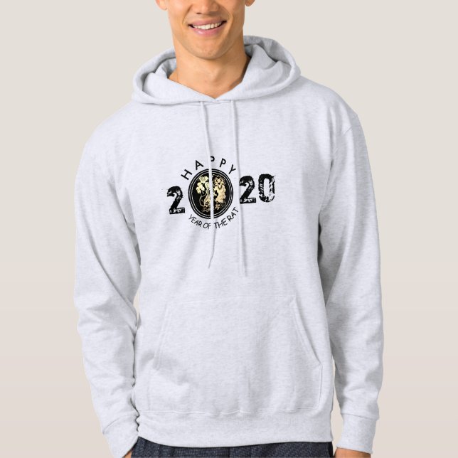 Happy Chinese Rat New Year 2020 Men Hoodie 3 (Front)