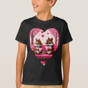 Happy chipmunks candy hearts T-Shirt
