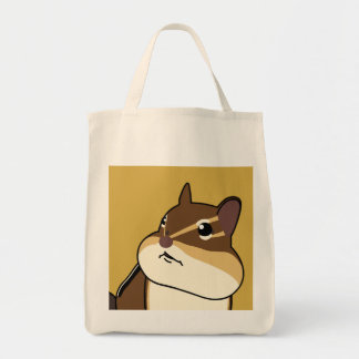 Happy Chippy! Chipmunk 幸せそうなシマリスのお買い物袋! Tote Bag