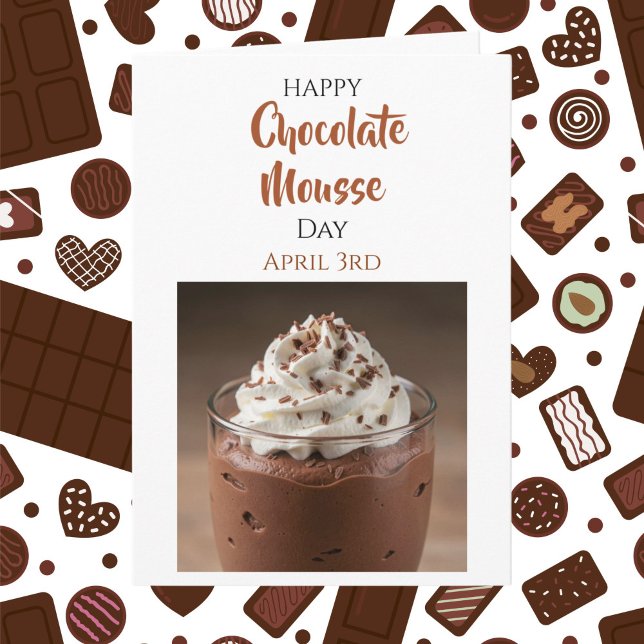 Happy Chocolate Mousse Day | April 3rd | Recipe Card (Creator Uploaded)