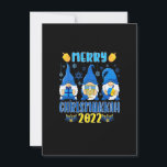 Happy Chrismukkah Christmas and Hanukkah Gnomes Invitation<br><div class="desc">Gnomes Thanksgiving Halloween Merry Christmas and Happy Hallothanksmas outfit is gift for boys,  girls,  kids,  mum,  dad,  grandma,  men,  women,  teacher. October,  November,  And December,  Mix of Winter and Autumn! Celebrate the holidays with friends and family</div>