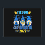 Happy Chrismukkah Christmas and Hanukkah Gnomes Postcard<br><div class="desc">Gnomes Thanksgiving Halloween Merry Christmas and Happy Hallothanksmas outfit is gift for boys,  girls,  kids,  mum,  dad,  grandma,  men,  women,  teacher. October,  November,  And December,  Mix of Winter and Autumn! Celebrate the holidays with friends and family</div>