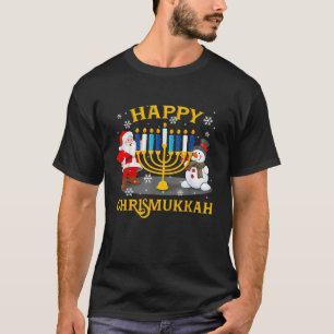 Happy Chrismukkah Funny Hanukkah Christmas Jewis G T-Shirt