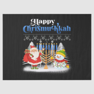 Happy Chrismukkah Funny Hanukkah Christmas Jewis Tissue Paper