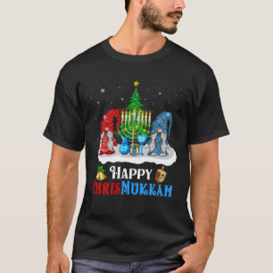 Happy Chrismukkah Gnomes Christmas and Hanukkah T-Shirt