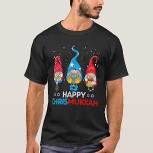 Happy Chrismukkah Gnomes Christmas Hanukkah Jewish T-Shirt