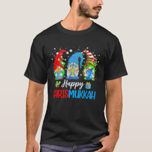 Happy Chrismukkah Gnomes Merry Christmas Hanukkah T-Shirt