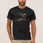 Happy Chrismukkah Handwriting Typography Holiday T-Shirt<br><div class="desc">Happy Chrismukkah referring to the merging of the holidays of Christianity's Christmas and Judaism's Hanukkah. Funny Saying Shirt</div>