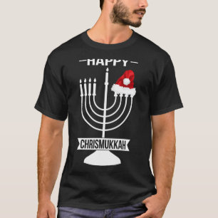 Happy Chrismukkah Hanukkah Christmas Jewis Santa T-Shirt