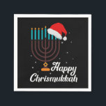 Happy Chrismukkah Hanukkah Jewish Festival Gift Napkin<br><div class="desc">This "Happy Chrismukkah Hanukkah Jewish Festival Gift" is the perfect design in celebrating the Jewish festival. Great gift idea for Christmas,  Birthdays and Any Occasions.</div>